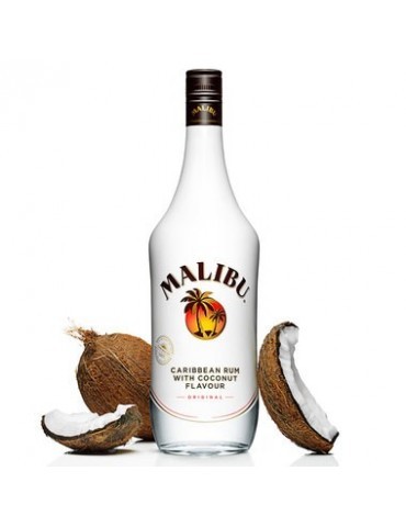 Malibu Caribbean Rum with Coconut Flavour - 1,0 lt.