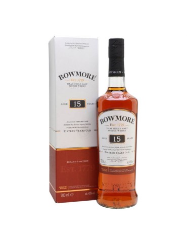 Whisky Bowmore 15 anni ( Torbato) - 0,70 lt.