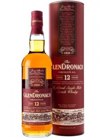 Whisky Glendronach 12 Anni - 0,70 lt. Matured in the finest Pedro Ximenez and Oloroso Sherry Casks from Spain