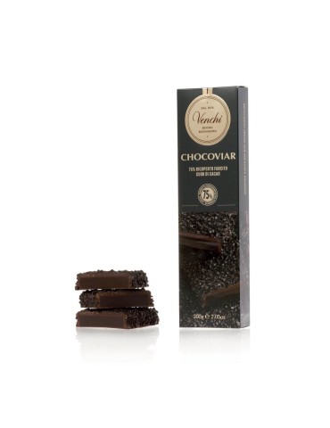 Stecca Chocoviar Cuor di Cacao 75% Venchi 200 g.