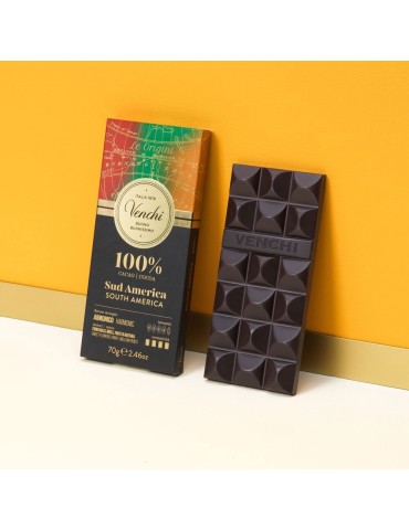 Tavoletta Cioccolato Venchi Fondente Sud America 100% 70 g.