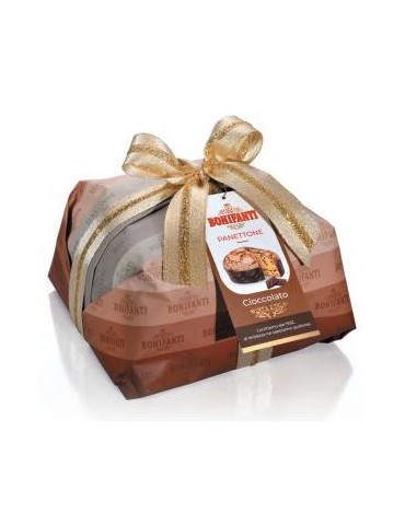 Panettone Bonifanti Glassato Gocce di Cioccolato Incarto - 1 kg