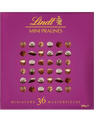 Scatola Cioccolatini Lindt Mini Pralinés Miniature 36 Pezzi Masterpieces - 180 g.