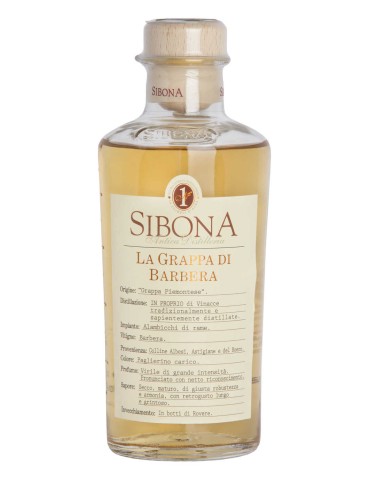 Grappa Sibona Barbera Barrique - 0,50 lt.
